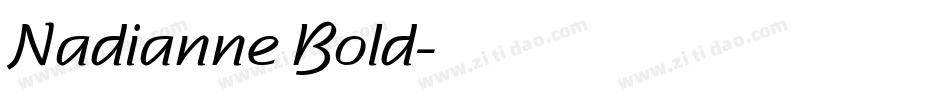 Nadianne Bold字体转换